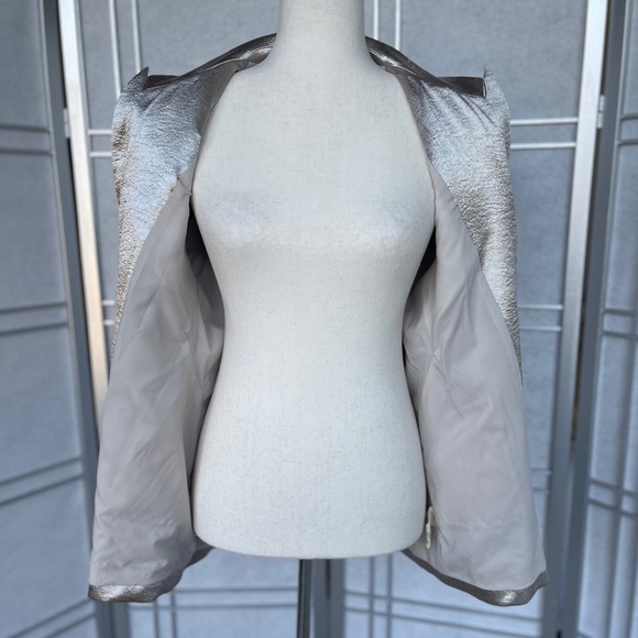 L'AGENCE Metallic Chamberlain Blazer sz 8 - Picture 7 of 13